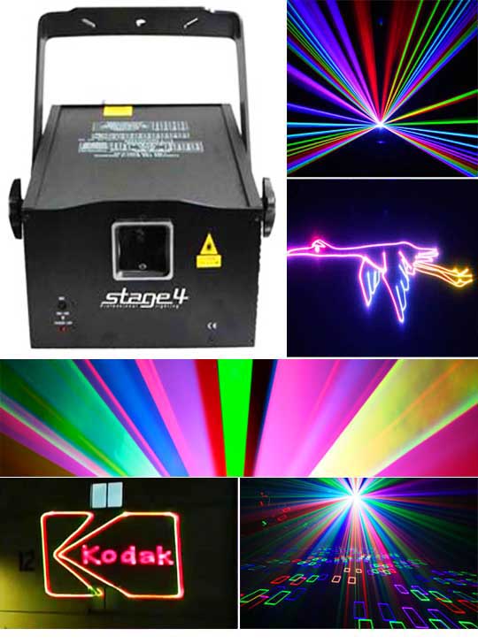 Лазерный проектор для рекламы STAGE 4 CUBE 3D 650RGB